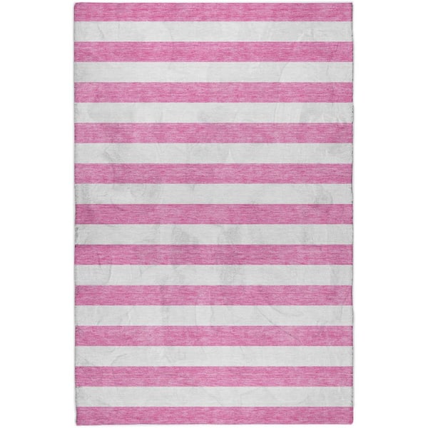 Dream Shag Premium Machine Washable Abstract ADS528 Pink 10 ft. x 14 ft. Area Rug