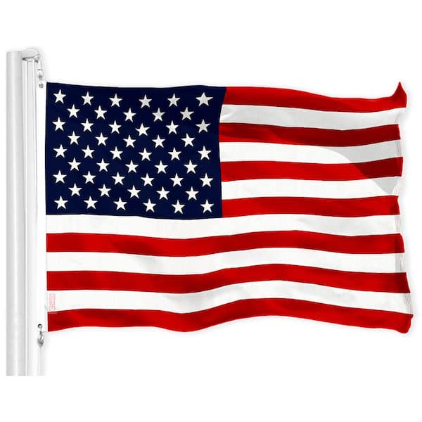 G128 2 ft. x 3 ft. Polyester USA Printed Flag 150D BG (1 Pack)