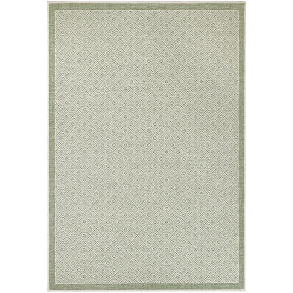 Monaco Sea Pier Sand-Sea Mist 9 ft. x 13 ft. Indoor/Outdoor Area Rug