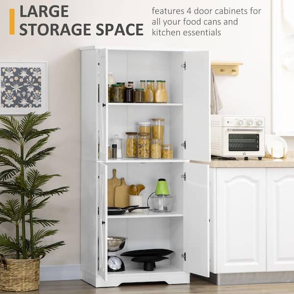 Kitchen Pantry Cabinets, White Freestanding Kitchen Pantry Storage