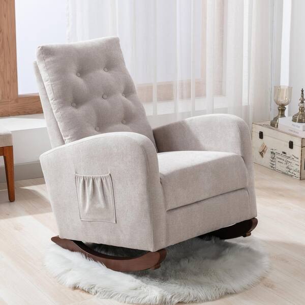 tan nursery chair