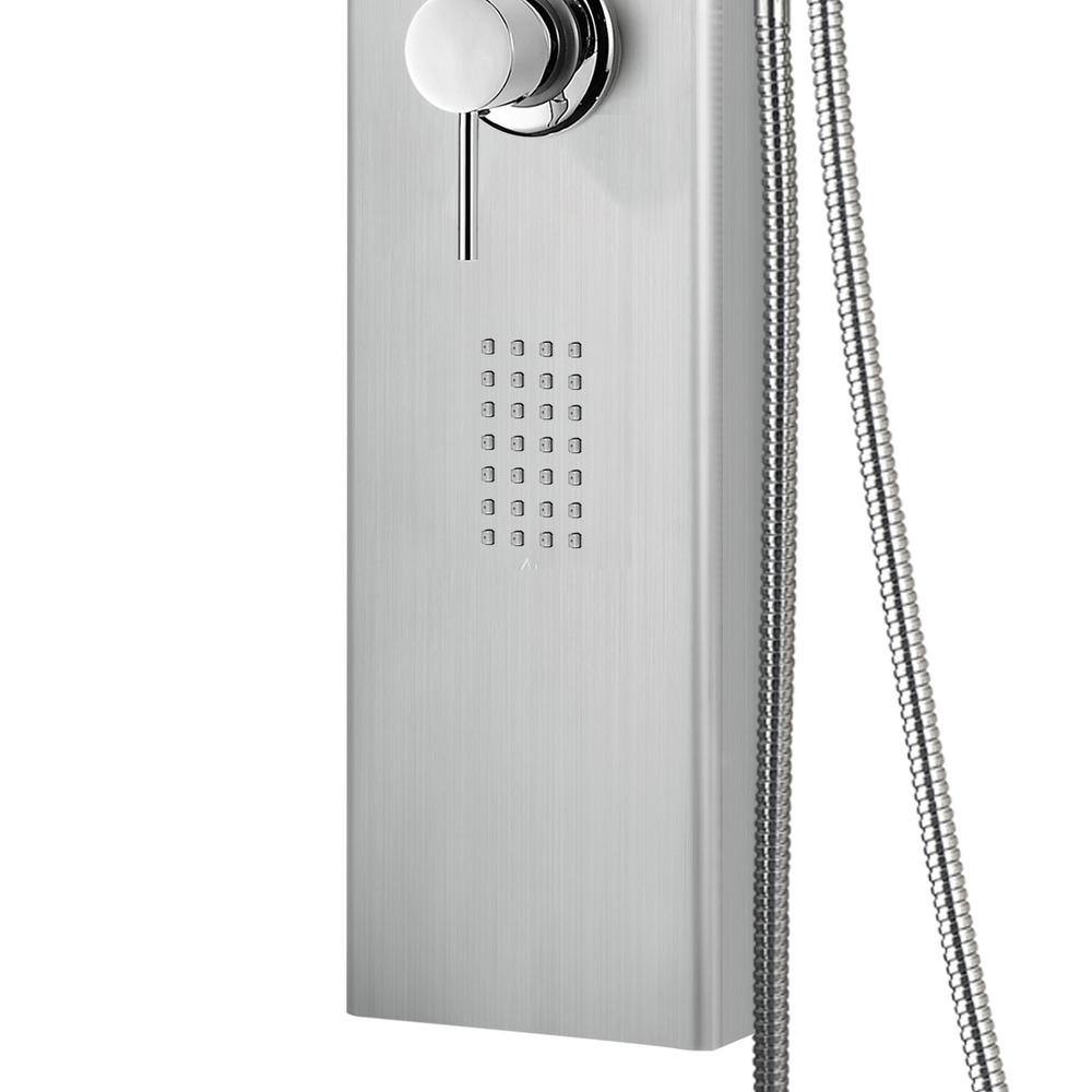 AquaNiche 59" Stainless Steel Shower Panel System with Handshower