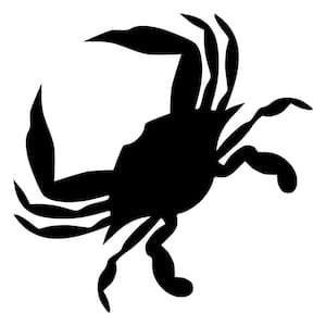 Contemporary Crab Stencil (10 mil Plastic)