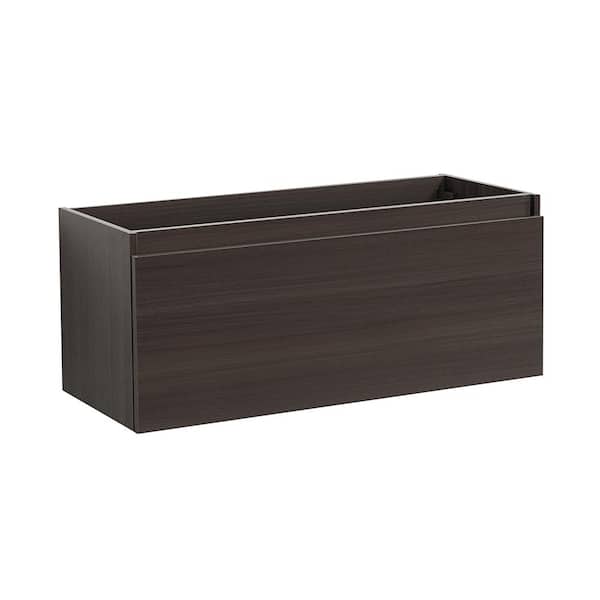 Fresca Mezzo 47 in. Modern Wall Hung Bath Vanity Cabinet Only in Gray Oak