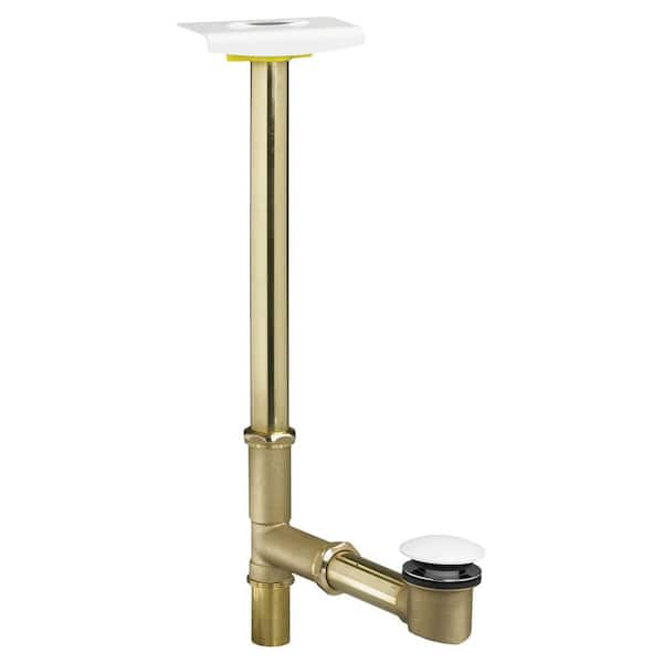 Max 1-1/2 in. Brass Deep Soak Drain in White