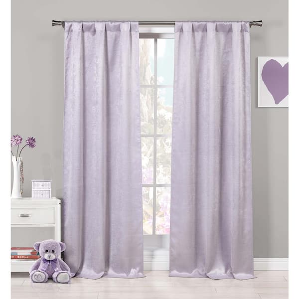 Duck River Lavender Thermal Rod Pocket Blackout Curtain - 37 in. W x 84 in. L