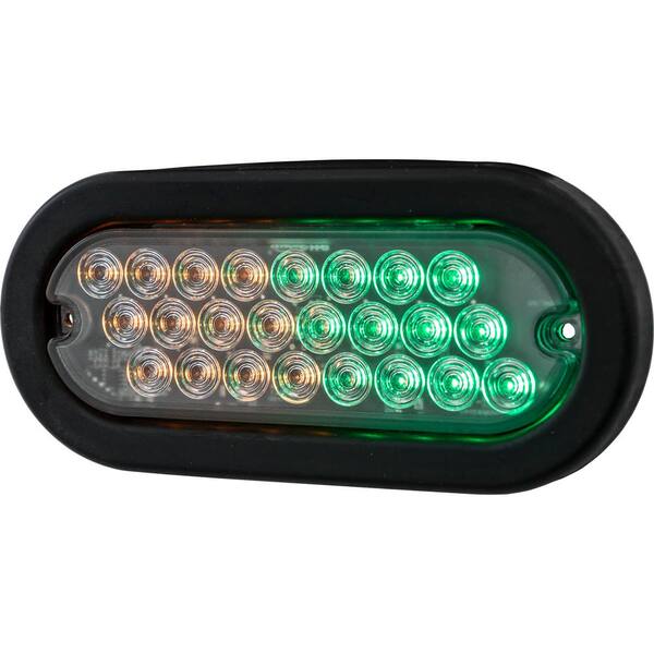 BUYERS PRODUCTS 6 Inch Quad Flash Oval Recessed Strobe Light
