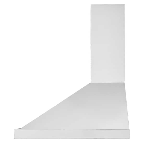 30 in. 600CFM Convertible Wall Mount Pyramid Range Hood with LED in Stainless Steel