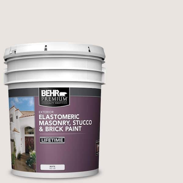 5 gal. #OR-W13 Shoelace Elastomeric Masonry, Stucco and Brick Exterior Paint