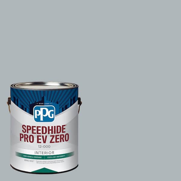 PPG Speedhide Pro EV Zero 1 gal. PPG1038-4 Smoke Screen Flat Interior Paint