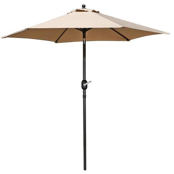 Siavonce 7.5 ft. Outdoor Market Patio Umbrella for Inground Pool Balcony Backyard in Khaki