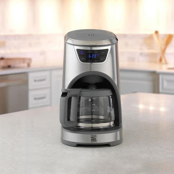 KENMORE Kenmore Aroma Control 12-Cup Programmable Coffee Maker, Stainless  Steel, with Reusable Filter KKCM12S - The Home Depot