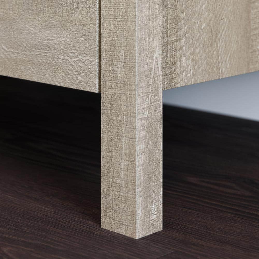 Spring Maple Two-Door Living Room Storage Cabinet with Adjustable Shelving