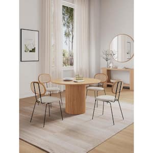 Hathaway and Jardin 5-Piece Nature Solid Wood Top Dining Room Set Seats 4