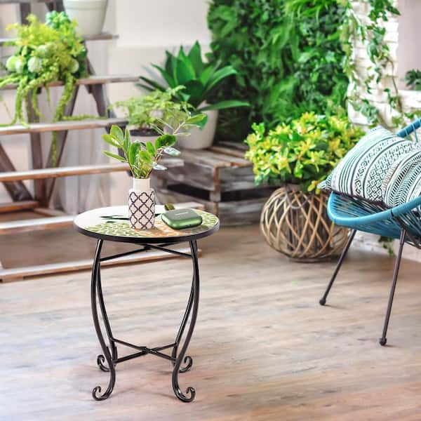 round planter table