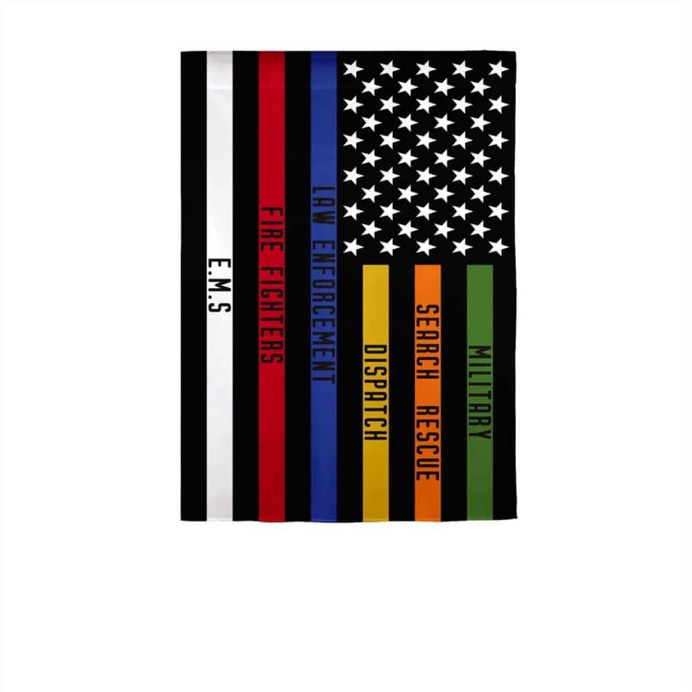 12.5 in. x 18 in. Responders Thin Line Garden Suede Flag price history on PriceWatchPro