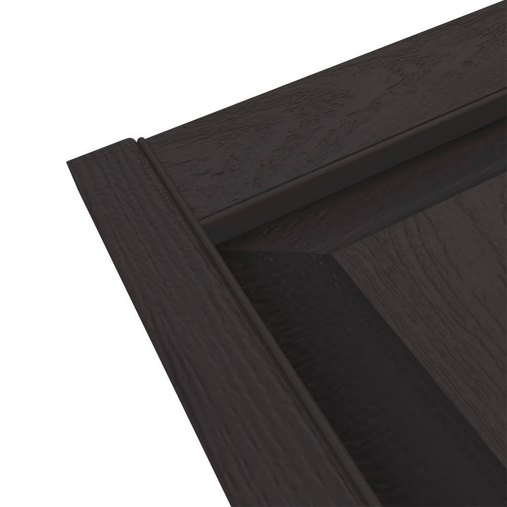 Musket Brown 12x70 Vinyl Raised Panel Exterior Shutters