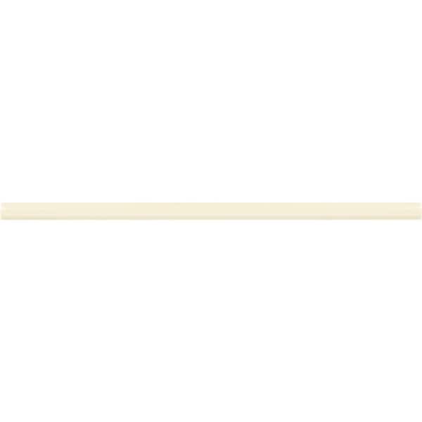 Daltile Restore Ivory Matte 1/2 in. x 12 in. Glazed Ceramic Jolly Trim Tile (0.48 sq. ft./case)