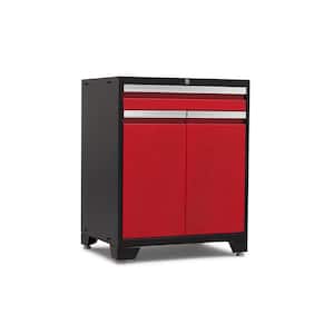 Pro Series Steel Freestanding Garage Cabinet in Deep Red (28 in. W x 38 in. H x 22 in. D)
