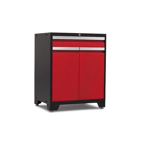 NewAge Products Pro Series Steel Freestanding Garage Cabinet in Deep Red (28 in. W x 38 in. H x 22 in. D)