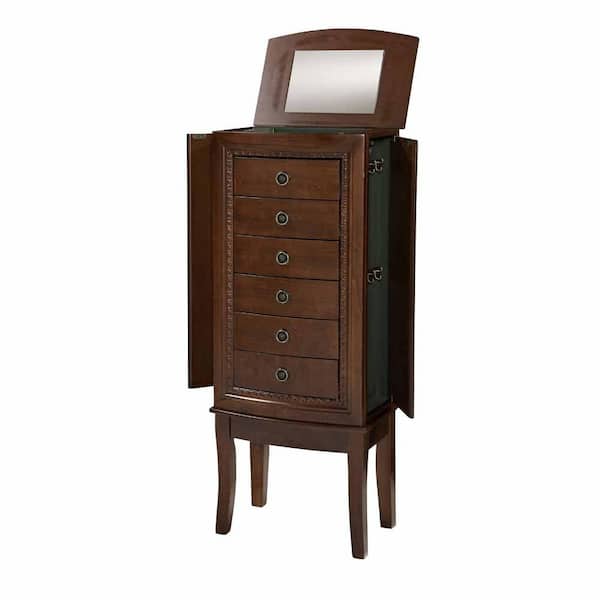 Home Decorators Collection Molly Cherry Jewelry Armoire