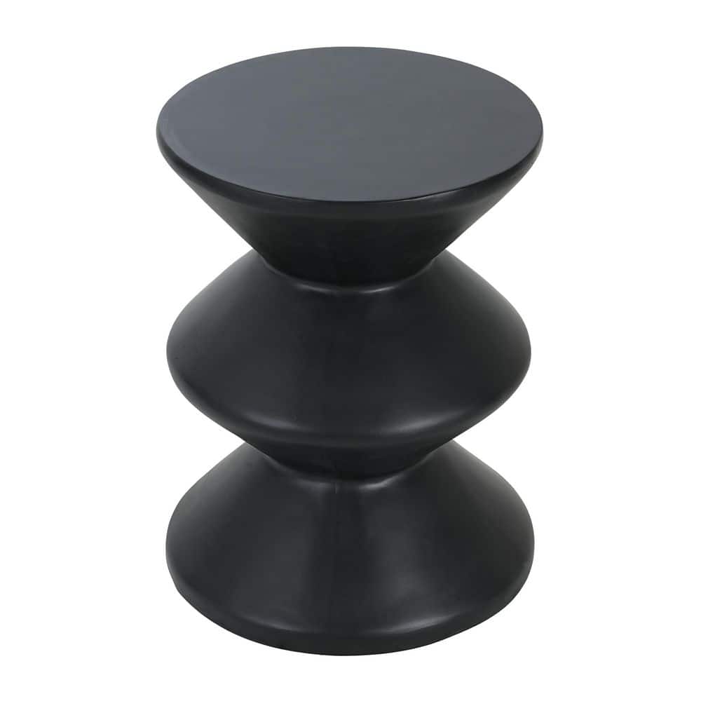 Beauden 13.75 in. Black Short Round Concrete End Table price history on PriceWatchPro