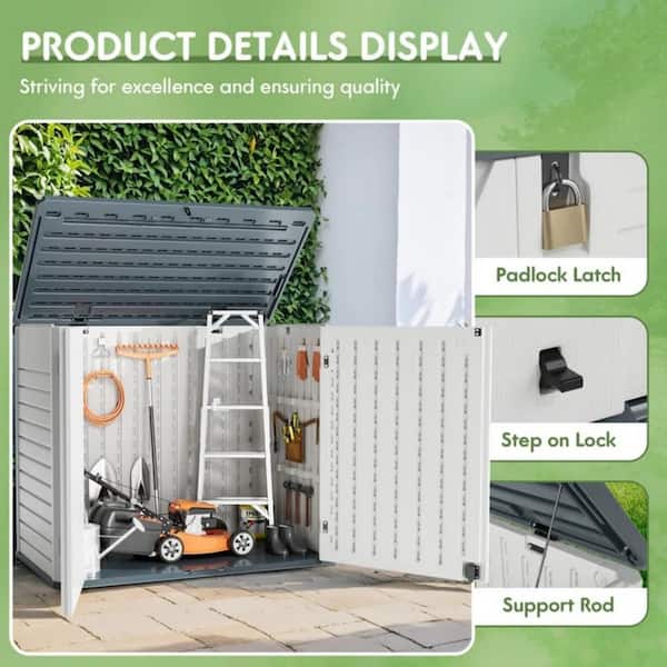 Tozey 4 ft. 2 in. W x 2 ft. 5 in. D x 3 ft. 3 in. H 205 Gal