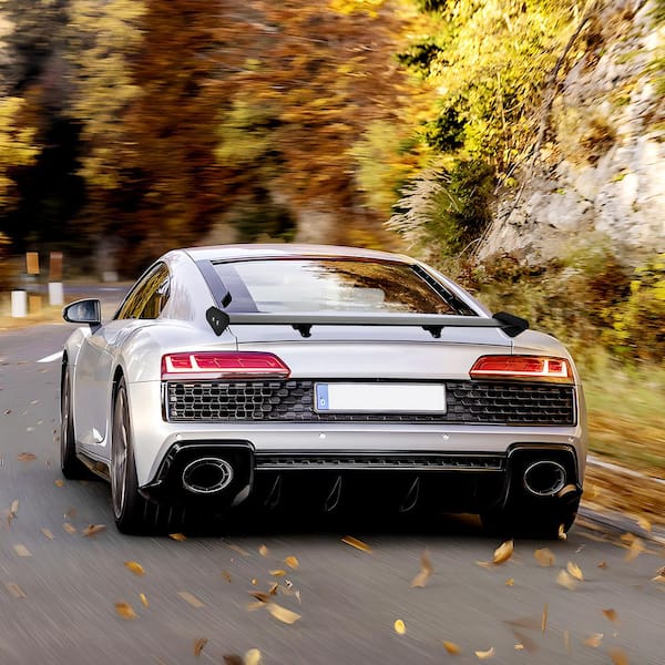 GT Wing Car Spoiler, 43.3 in. Universal Spoiler with Single Deck, Adjustable Lightweight Aluminum, Car Rear Spoiler Wing