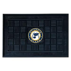 NHL St. Louis Blues Black 1 ft. 7 in. x 2 ft. 6 in. Indoor/Outdoor Vinyl Door Mat