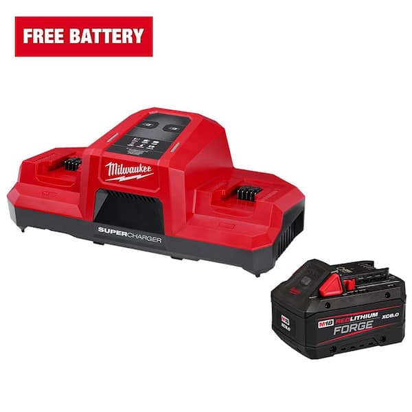 Reviews for Milwaukee M18 18V Lithium Ion REDLITHIUM FORGE 8.0 Ah Battery Pack with M18 18V Dual Bay Simultaneous Super Charger Pg 4 The Home Depot