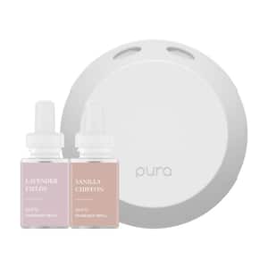 Smart Home Fragrance Diffuser Starter Set (Lavender Fields and Vanilla Chiffon)