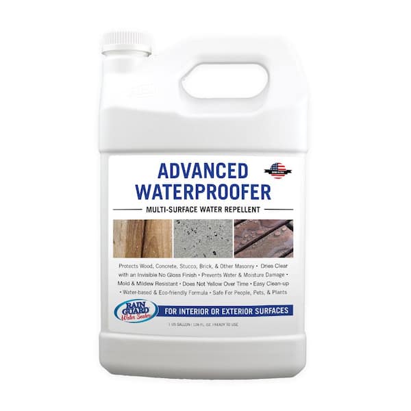 RAIN GUARD 1 Gal. Advanced Waterproofer Clear Natural Finish Multi-Surface Sealer