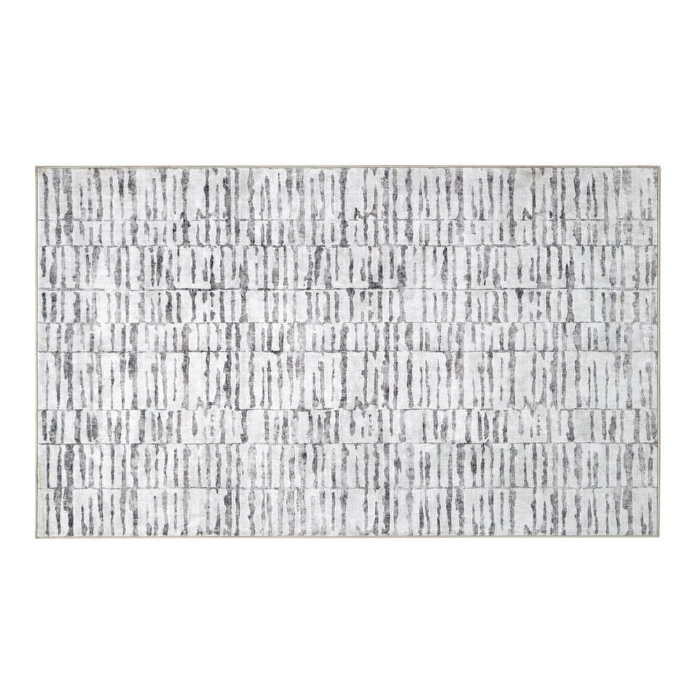 Wyatt & Ash Strata Texture Beige/Cream 9 ft. x 12 ft. Woven Abstract ...