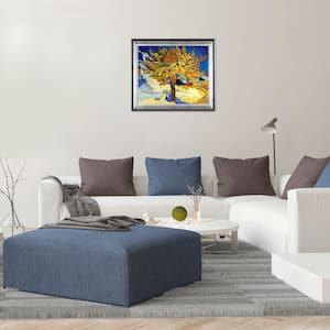 29 in. x 25 in. "The Mulberry Tree with Athenian Silver Frame " by Vincent Van Gogh Framed Wall Art