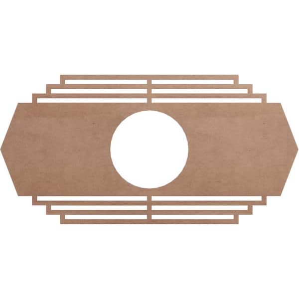 Ekena Millwork 0.25 in. x 36 in. x 18 in. Wood Medallion Moulding