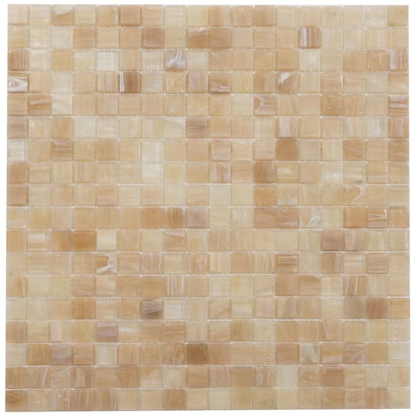Apollo Tile (Sample) Floor and Wall Tile Gray and Beige 4-in x 4-in Polished Marble Uniform Squares Patterned Floor and Wall Tile