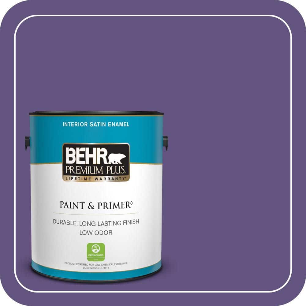 1 gal. #MQ4-28 Purple Sky Satin Enamel Low Odor Interior Paint & Primer price history on PriceWatchPro