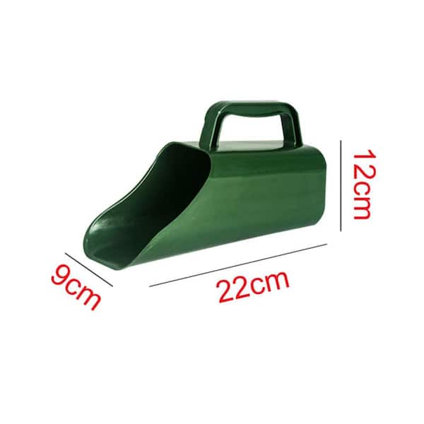 Durable Plastic Garden Soil Scoop with Sifter and Ergonomic Handle