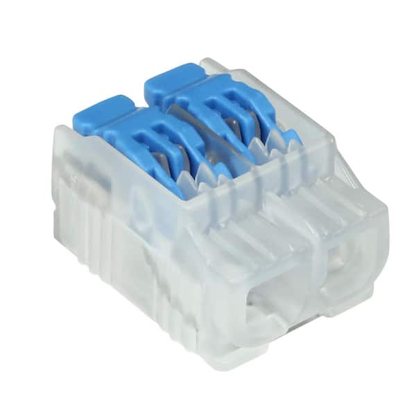 In-Sure Lever Wire Connector, 12 AWG, 2-Port Jar of 500