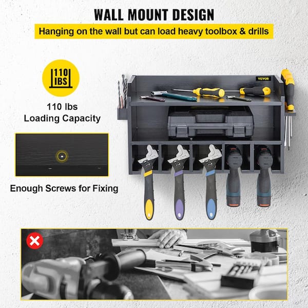 DOITOOL 16 Pcs Tool Holder Electric Tools Tool Mount Holders Tools Hanger  Wisking Tool Electric Drill Holder Kickstand Braces Drill Dock Electrical