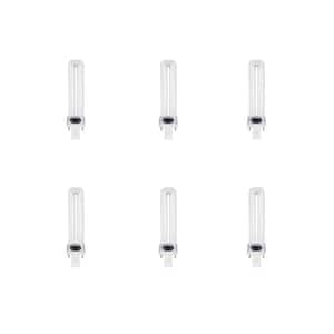 13W Equiv PL CFLNI Twin Tube 2-Pin Plug-in GX23 Base Compact Fluorescent CFL Light Bulb, Soft White 2700K (6-Pack)