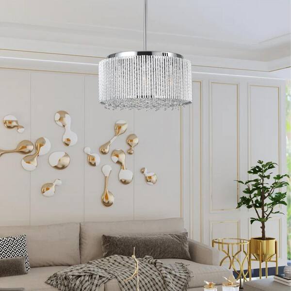 Tatahance 60-Watt 7-Light Transparent Pendant Light with