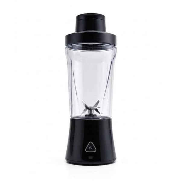 Black 24 oz. BPA-Free Plastic Portable Blender Cup Personal Blender Self-Cleaning Leakproof Lid