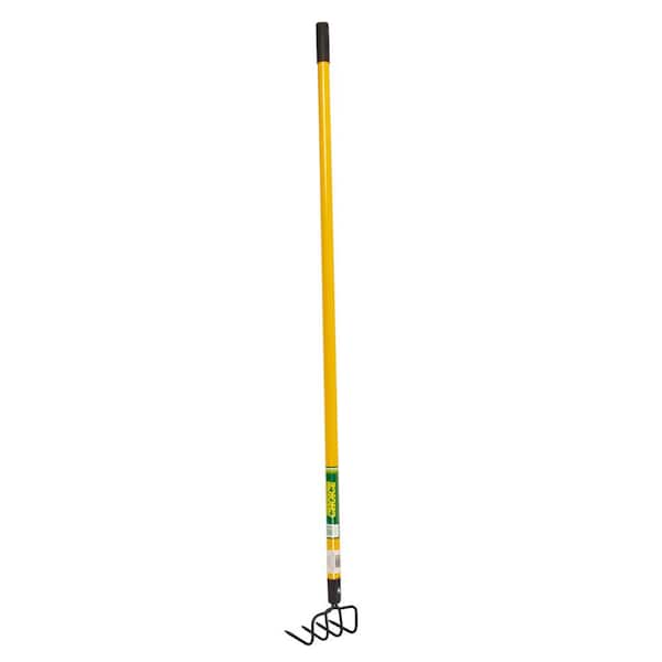 54 in. 4-Tine Fiberglass Handle Hand Cultivator