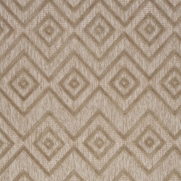 Beige 4 ft. x 6 ft. Woven Polypropylene;Polyester Indoor/Outdoor Area Rug
