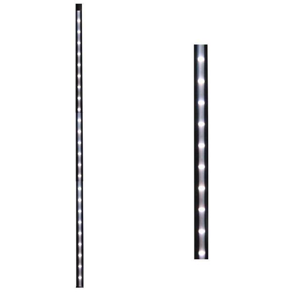 Deck Impressions 26 in. Black Linear Lighted Baluster (2-Pack)