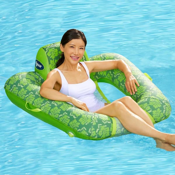 Aqua LEISURE Green Zero Gravity Inflatable Swimming Pool Lounge