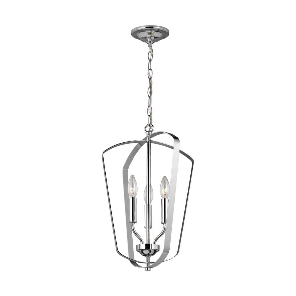 Romee Chrome 3-Light Indoor/Outdoor Modern Pendant