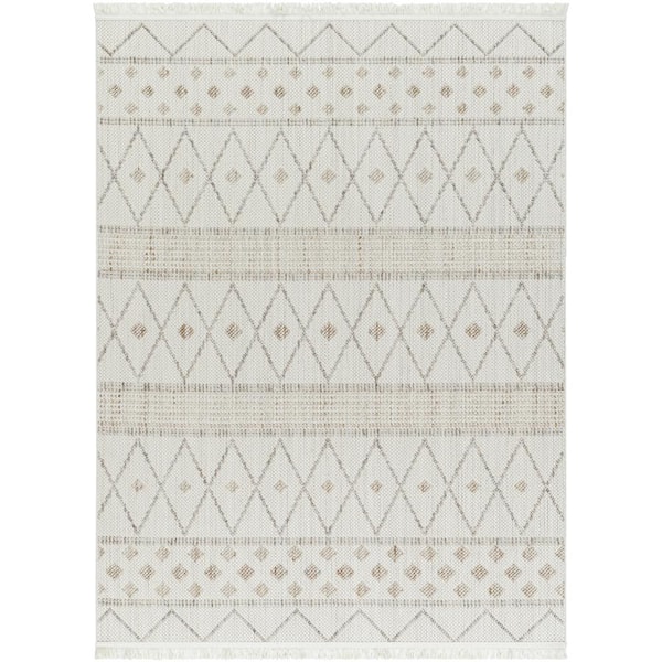 Livabliss New Delhi Gray Global 9 ft. x 12 ft. Indoor Area Rug