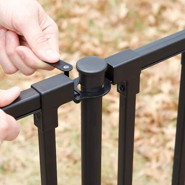 Zippity Outdoor Products Zurich Black Steel Hardware Gate Kit